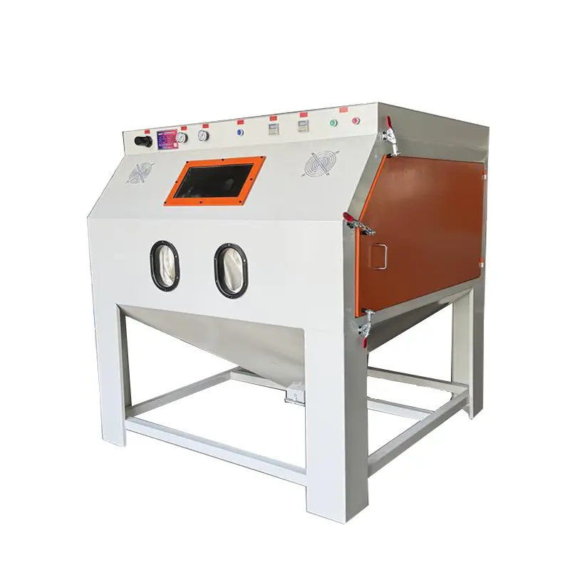 Manyèl Sandblasting kabinè Sandblasting machin